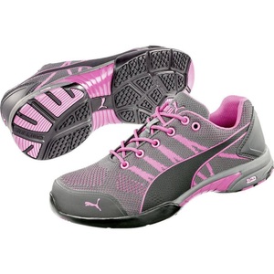Puma, Puma Damen Sicherheitsschuh Celerity Knit S1, Damen-Sicherheitsschuh Puma Safety Celerity Knit Pink Wns Low, S1, Stahlkappe, Grösse 39