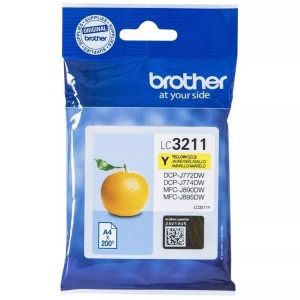 Brother, Brother Lc-3211Y gelb Tintenpatrone, Brother Tintenpatrone, gelb, LC-3211Y, (200 Seiten)