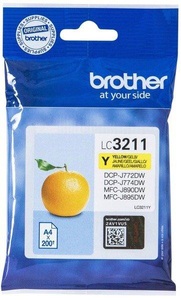 Brother, Brother Lc-3211Y gelb Tintenpatrone, Brother Tintenpatrone, gelb, LC-3211Y, (200 Seiten)