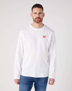 Wrangler, Pullover Ls Sign Off Tee Herren Weiss L, 