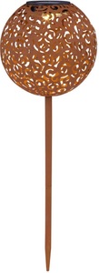 mutoni light, Solarleuchte, Globo Solarleuchte , Solar , Schwarz, Rostfarben , Metall , 54 cm , 004558358313