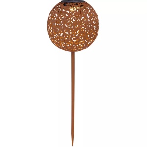 mutoni light, Solarleuchte, Globo Solarleuchte , Solar , Schwarz, Rostfarben , Metall , 54 cm , 004558358313