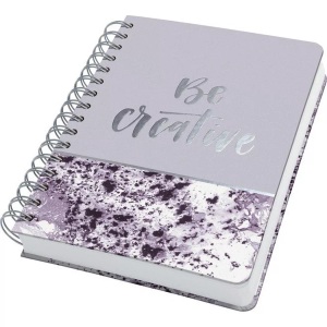 Jolie, JOLIE Spiral-Notizbuch A5 JN607 Violet Marble, dots, 240 S., Jolie Spiral-Notizbuch, A5, Violet Marble, dots, 240 S., JN607