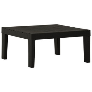 vidaXL, vidaXL Lounge-Gartentisch Kunststoff Grau