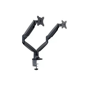 MULTIBRACKETS, Multibrackets Spring Dual - Monitorständer (Schwarz), Multibrackets Tischhalterung Gas Spring Dual bis 9 kg ? Schwarz