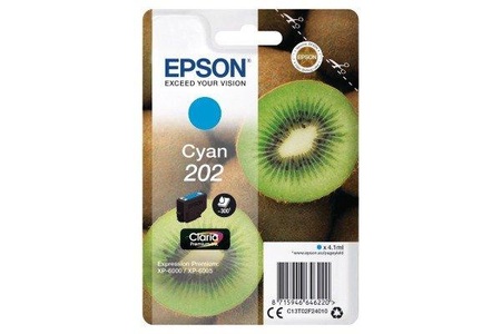 Epson, Epson 202 cyan Tintenpatrone, Epson Tintenpatrone, blau, No.202, T02F240, (300 Seiten)