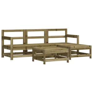 vidaXL, vidaXL 5-tlg. Garten-Lounge-Set Kiefernholz Imprägniert, vidaXL 5-tlg. Garten-Lounge-Set Kiefernholz Imprägniert