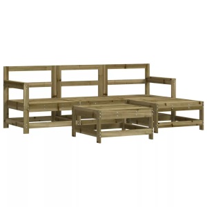 vidaXL, vidaXL 5-tlg. Garten-Lounge-Set Kiefernholz Imprägniert, vidaXL 5-tlg. Garten-Lounge-Set Kiefernholz Imprägniert