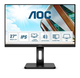 AOC, AOC Q27P2Q Monitor, AOC Q27P2Q LCD-Monitor EEK F (A - G) 68.6 cm (27 Zoll) 2560 x 1440 Pixel 16:9 4 ms Kopfhörer-Buchse, Audio-Line-in IPS