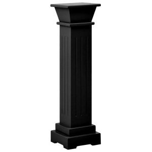 vidaXL, vidaXL Klassischer Säulen-Pflanzenständer Schwarz 17x17x66 cm MDF, vidaXL Klassischer Säulen-Pflanzenständer Schwarz 17x17x66 cm MDF