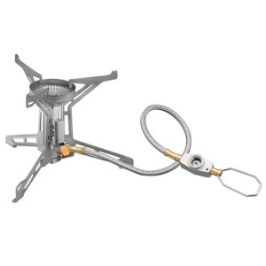 FORCLAZ, Gaskocher Mt500 Piezo Mit Brennstoffleitung Unisex Taubengrau, 