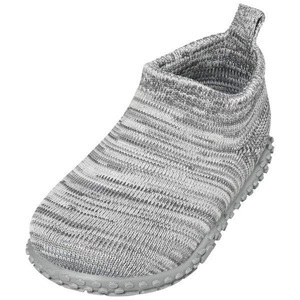 Playshoes, Playshoes Hausschuh Strick grau - Gr.22/23 - Unisex, 