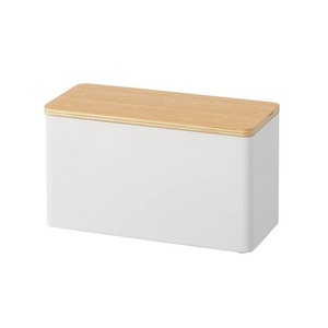 Yamazaki, Yamazaki - Aufbewahrungsbox RIN - weiss - Mischmaterial - 10.5/23/14 cm, Yamazaki Aufbewahrungsbox »Rin Weiss«, (1 St.)