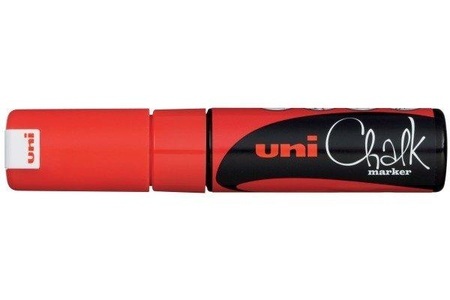 uni-ball, UNI-BALL Chalk Marker 8mm PWE-8K RED rot