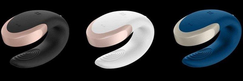 Satisfyer (all), Double Love Luxury Partner Vibrator Blau | Satisfyer, SATISFYER Double Love - Paarvibrator (Blau)