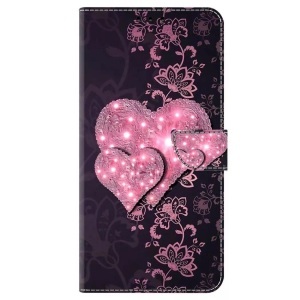 Cover-Discount, iPhone 15 Pro - 3D-Effekt Hülle Etui Herzen, Cover-Discount - iPhone 15 Pro 3D-Effekt Hülle Etui, Weiss
