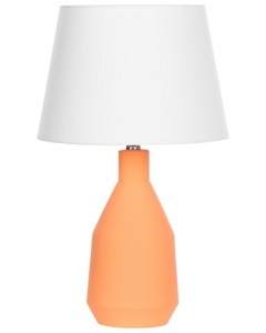 Beliani, Tischleuchte aus Keramik Klassisch LAMBRE Tischleuchte aus Keramik Klassisch LAMBRE, Beliani - Tischleuchte aus Keramik Klassisch LAMBRE, One Size, Orange Bunt