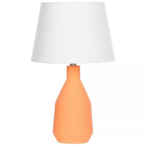 Beliani, Tischleuchte aus Keramik Klassisch LAMBRE Tischleuchte aus Keramik Klassisch LAMBRE, Beliani - Tischleuchte aus Keramik Klassisch LAMBRE, One Size, Orange Bunt