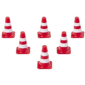 HobbyFun, HobbyFun Mini-Utensilien Pylonen Rot/Weiss, HobbyFun Mini-Utensilien Pylonen Rot/Weiss