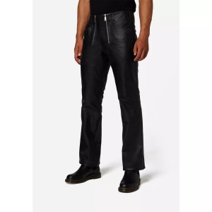 RICANO, RICANO - Lederhose RT-105, Zimmermannshose im klassischem Straight Leg Cut, für Herren, Schwarz, Größe W32, RICANO - Lederhose RT-105, Zimmermannshose im klassischem Straight Leg Cut, für Herren, Schwarz, Größe W32