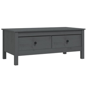 vidaXL, vidaXL Couchtisch Grau 100x50x40 cm Massivholz Kiefer, vidaXL Couchtisch Grau 100x50x40 cm Massivholz Kiefer