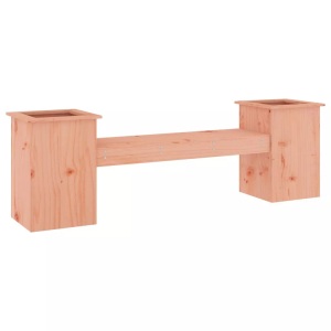 vidaXL, vidaXL Gartenbank mit Pflanzkübeln 184,5x39,5x56,5cm Douglasienholz