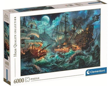 undefined, Puzzle Pirates Battle 6000 tlg 168.5 x 118.5cm, Clementoni® Puzzle »Battle«, (6000 tlg.)