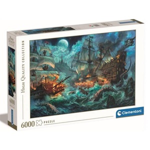 undefined, Puzzle Pirates Battle 6000 tlg 168.5 x 118.5cm, Clementoni® Puzzle »Battle«, (6000 tlg.)
