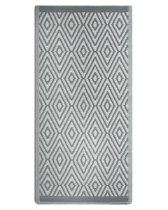 Beliani, Beliani Outdoor Teppich hellgrün 90 x 150 cm SIKAR, Beliani - Teppich aus Polypropylen Retro SIKAR, 150 cm, Grün Bedruckt