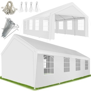 TecTake, Partyzelt stabil und wasserdicht, mit UV-Schutz Partyzelt stabil und wasserdicht, mit UV-Schutz, Tectake - Partyzelt stabil und wasserdicht, mit UV-Schutz, 400 cm, Weiss