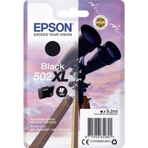 Epson, Original Tintenpatrone schwarz Epson No. 502XL, T02W140, Epson Tintenpatrone, schwarz, 502XL, T02W140, (550 Seiten)