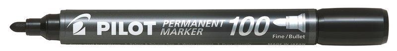 Pilot, PILOT Permanent Marker 100 1mm SCA-100-B Rundspitze schwarz
