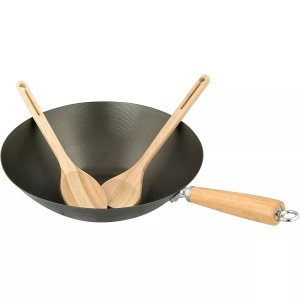 Campingaz, Campingaz Wokpfanne Grill Zubehör, CAMPINGAZ - 2000014584 Modular Wokpfanne mit 2 teiligem Bambusbesteck, One Size