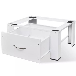 Diverse Hardware, Waschmaschinensockel mit Schublade Weiss, vidaXL Waschmaschinen-Untergestell mit Schublade Weiß