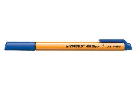 Stabilo, STABILO Faserschr. GREENpoint 0,8mm 6088/41 blau, Stabilo GREENpoint, 0,8mm, blau, Faserschreiber, 6088/41