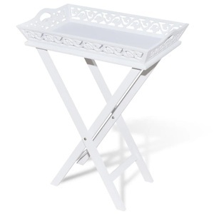 Diverse Hardware, Serviertisch/Beistelltisch mit Tablett Weiss