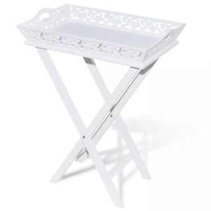 Diverse Hardware, Serviertisch/Beistelltisch mit Tablett Weiss