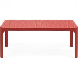 Nardi, Nardi - Net Table 100 - Red, Garten Beistelltisch Net koralle 100x60