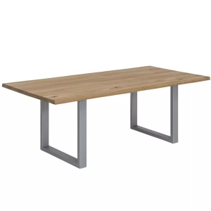 mutoni living, Esstisch Unique Wildeiche silber 140x80, Esstisch Unikat Wildeiche silber 140x80