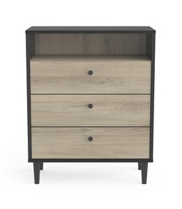 Calicosy, Kommode Mit 3 Schubladen Und 1 Ablage Arty - Aus Französischer Herstellung Unisex Braun ONE SIZE, 