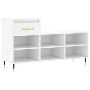 vidaXL, vidaXL Schuhregal Weiß 102x36x60 cm Holzwerkstoff