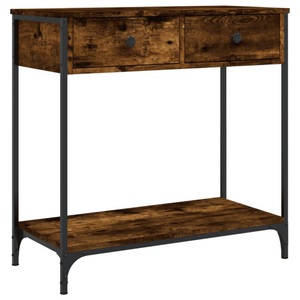 vidaXL, vidaXL Konsolentisch Räuchereiche 75x34,5x75 cm Holzwerkstoff, VidaXL - Konsolentisch holzwerkstoff, One Size, Braun