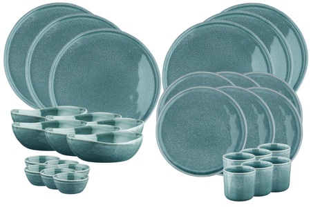 Bjorn, Geschirr-set Magma - 30 Stück - Kobalt Unisex Grün ONE SIZE, BJÖRN - Geschirr-Set MAGMA - 30 Stück - Kobalt, 30 Stück, Grün