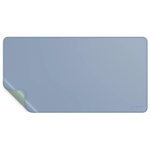 Satechi, SATECHI Dual Sided Eco-Leather - Schreibtischmatte (Blau/Olivegrün), 