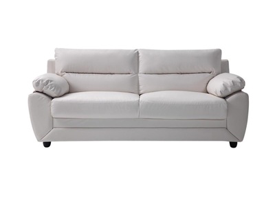 Vente-unique, Sofa 3Sitzer Kunstleder MANOA Sofa 3Sitzer Kunstleder MANOA, Vente-unique - Sofa 3Sitzer Kunstleder MANOA, One Size, Weiss