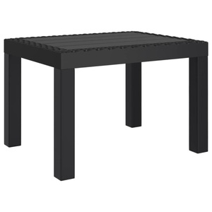 vidaXL, vidaXL Gartentisch Anthrazit 59x47x40 cm PP