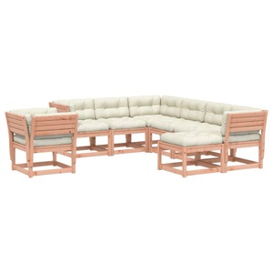 vidaXL, vidaXL 8-tlg. Garten-Lounge-Set mit Kissen Massivholz Douglasie, vidaXL 8-tlg. Garten-Lounge-Set mit Kissen Massivholz Douglasie