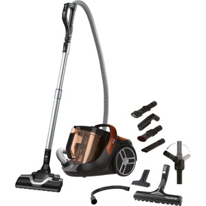 Rowenta, ROWENTA Silence Force Cyclonic Home & Car - Beutelloser Bodenstaubsauger (Grau/Orange), 