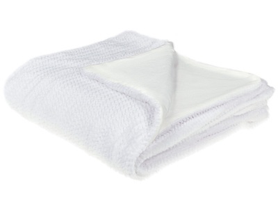 Beliani, Kuscheldecke aus Polyester BJAS Kuscheldecke aus Polyester BJAS, Beliani - Kuscheldecke aus Polyester BJAS, One Size, Weiss Bunt