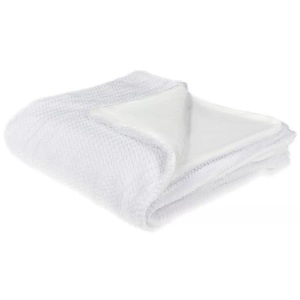 Beliani, Kuscheldecke aus Polyester BJAS Kuscheldecke aus Polyester BJAS, Beliani - Kuscheldecke aus Polyester BJAS, One Size, Weiss Bunt